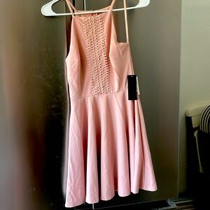Pink zip up dress